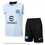 Nuevo Entrenamiento Sin Mangas Conjunto Completo Inter Milan 23/24 Azul II Negro Baratas