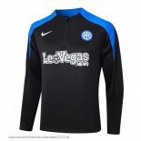 Nuevo Sudadera Entrenamiento Inter Milan 24/25 Negro Azul Baratas