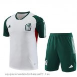 Nuevo Entrenamiento Conjunto Completo Niños Mexico 2023 Blanco I Verde Baratas