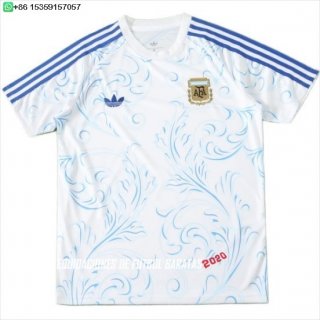 Nuevo Tailandia Especial Camiseta Argentina 2026 Blanco II Azul Baratas