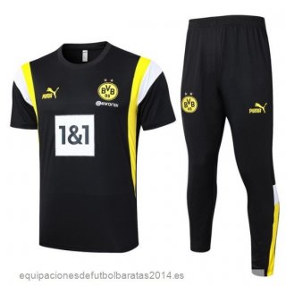 Nuevo Entrenamiento Conjunto Completo Borussia Dortmund 23/24 Negro Amarillo Blanco Baratas