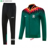 Nuevo Conjunto Completo Ropa Deportiva Con Cremallera Larga Alemania 2026 Verde Marino Negro Baratas