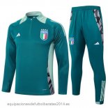 Nuevo Conjunto Completo Sudadera Entrenamiento Italia 2024 Verde Baratas