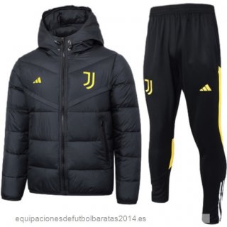 Nuevo Conjunto Completo Chaqueta De Algodón Juventus 23/24 Negro Baratas