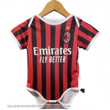 Nuevo 1ª Onesies Niños AC Milan 24/25 Rojo Negro Baratas