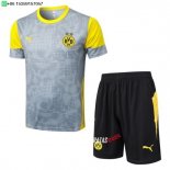 Nuevo Entrenamiento Conjunto Completo Borussia Dortmund 25/26 Gris Amarillo Negro Baratas