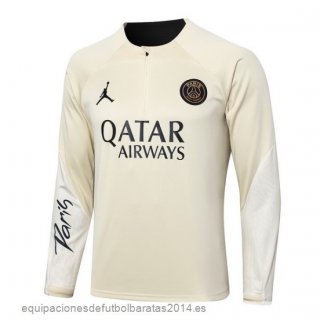 Nuevo Sudadera Entrenamiento Paris Saint Germain 23/24 Amarillo Negro Baratas