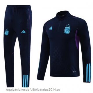 Nuevo Conjunto Completo Sudadera Entrenamiento Argentina 2023 Azul Marino Purpura Baratas