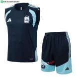 Nuevo Entrenamiento Sin Mangas Conjunto Completo Argentina 2026 Azul Marino Baratas