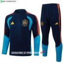 Nuevo Conjunto Completo Sudadera Entrenamiento España 2026 Azul Marino Baratas