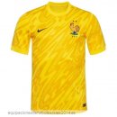 Nuevo Tailandia Portero Camiseta Real Madrid 24/25 Amarillo Baratas