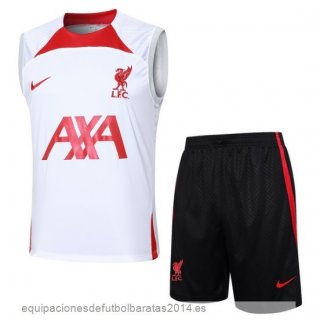 Nuevo Entrenamiento Sin Mangas Conjunto Completo Liverpool 24/25 Blanco Rojo Negro Baratas