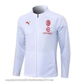 Nuevo Ropa Deportiva Con Cremallera Larga AC Milan 23/24 Blanco Baratas