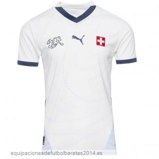 Nuevo Tailandia 2ª Camiseta Suiza 2024 Blanco Baratas