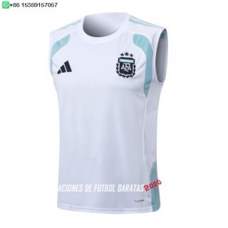Nuevo Entrenamiento Sin Mangas Argentina 2026 Blanco Azul Baratas