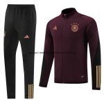 Nuevo Conjunto Completo Ropa Deportiva Con Cremallera Larga Alemania 2022 Borgona Baratas