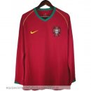 Nuevo 1ª Camiseta Manga Larga Portugal Retro 2006 Rojo Baratas