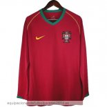 Nuevo 1ª Camiseta Manga Larga Portugal Retro 2006 Rojo Baratas