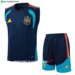 Nuevo Entrenamiento Sin Mangas Conjunto Completo España 2026 Azul Baratas