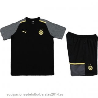 Nuevo Entrenamiento Conjunto Completo Borussia Dortmund 24/25 Gris Negro Baratas