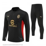 Nuevo Conjunto Completo Sudadera Entrenamiento Niños AC Milan 24/25 Negro Baratas Nuevo Conjunto Completo Sudadera Entrenamiento Niños AC Milan 24/25 Negro Baratas