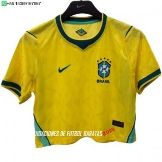 Nuevo 1ª Jugadores Camiseta Mujer Brasil 2026 I Baratas