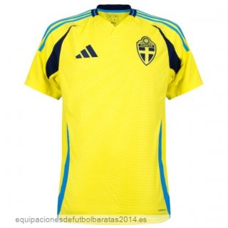 Nuevo Tailandia 1ª Camiseta Suecia 2024 Amarillo Baratas