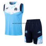 Nuevo Entrenamiento Sin Mangas Conjunto Completo Marsella 2022 2023 Azul I Blanco Baratas