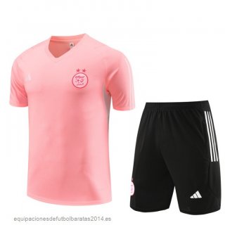 Nuevo Entrenamiento Conjunto Completo Niños Argelia 2023 Rosa Negro Baratas