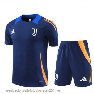 Nuevo Entrenamiento Conjunto Completo Juventus 24/25 Azul Marino Naranja Baratas