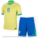 Nuevo 1ª Conjunto De Niños Brasil 2024 Amarillo Baratas