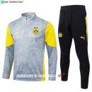 Nuevo Conjunto Completo Sudadera Entrenamiento Borussia Dortmund 25/26 Gris Amarillo Negro Baratas