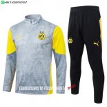 Nuevo Conjunto Completo Sudadera Entrenamiento Borussia Dortmund 25/26 Gris Amarillo Negro Baratas