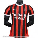 Nuevo 1ª Jugadores Camiseta AC Milan 24/25 Rojo Negro Baratas