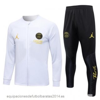 Nuevo Conjunto Completo Ropa Deportiva Con Cremallera Larga Niños Paris Saint Germain 23/24 Blanco Negro Baratas