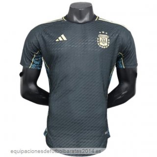 Nuevo Especial Jugadores Camiseta Argentina 2024 Negro Verde Baratas