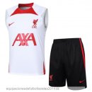 Nuevo Entrenamiento Sin Mangas Conjunto Completo Liverpool 24/25 Blanco Rojo Negro Baratas