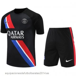 Nuevo Entrenamiento Sin Mangas Conjunto Completo Paris Saint Germain 23/24 Negro Rojo Azul Baratas