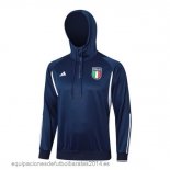 Nuevo Chaqueta Con Capucha Italia 2023 Azul Marino Blanco Baratas