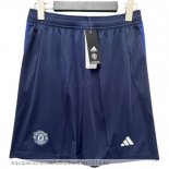 Nuevo 2ª Pantalones Manchester United 24/25 Azul Baratas