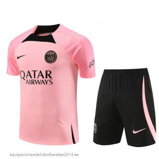 Nuevo Entrenamiento Conjunto Completo Niños Paris Saint Germain 23/24 Rosa Negro Baratas