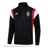 Nuevo Ropa Deportiva Con Cremallera Larga AC Milan 23/24 Negro Blanco Rojo Baratas