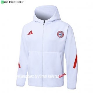 Nuevo Chaqueta Con Capucha Bayern Múnich 2025 2025 Blanco Rojo Baratas