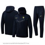 Nuevo Conjunto Completo Chaqueta Con Capucha Francia 2024 Negro Baratas