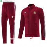 Nuevo Conjunto Completo Ropa Deportiva Con Cremallera Larga España 2026 Borgona Blanco Baratas