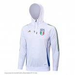 Nuevo Chaqueta Con Capucha Italia 2024 Blanco Baratas