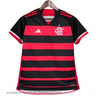 Nuevo 1ª Camiseta Mujer Flamengo 24/25 Rojo Negro Baratas