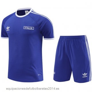 Nuevo Entrenamiento Conjunto Completo Italia 2024 Azul Baratas