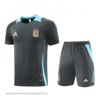 Nuevo Entrenamiento Conjunto Completo Niños Argentina 2024 Gris Azul Baratas