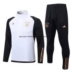Nuevo Conjunto Completo Sudadera Entrenamiento Alemania 2022 Blanco Negro Baratas Nuevo Conjunto Completo Sudadera Entrenamiento Alemania 2022 Blanco Negro Baratas